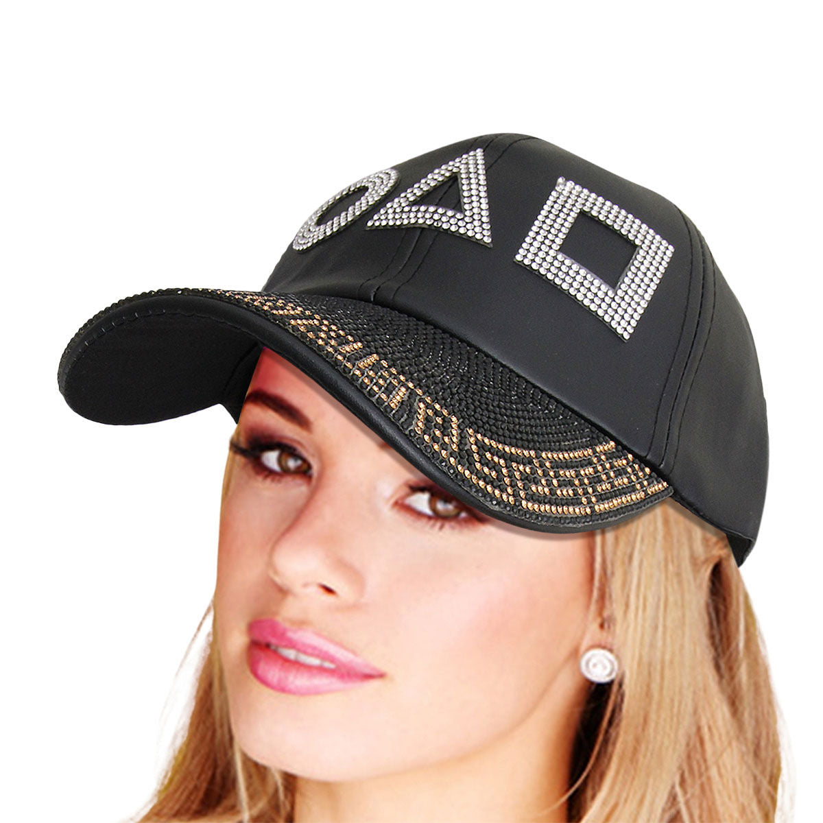 Black Leather Games Hat