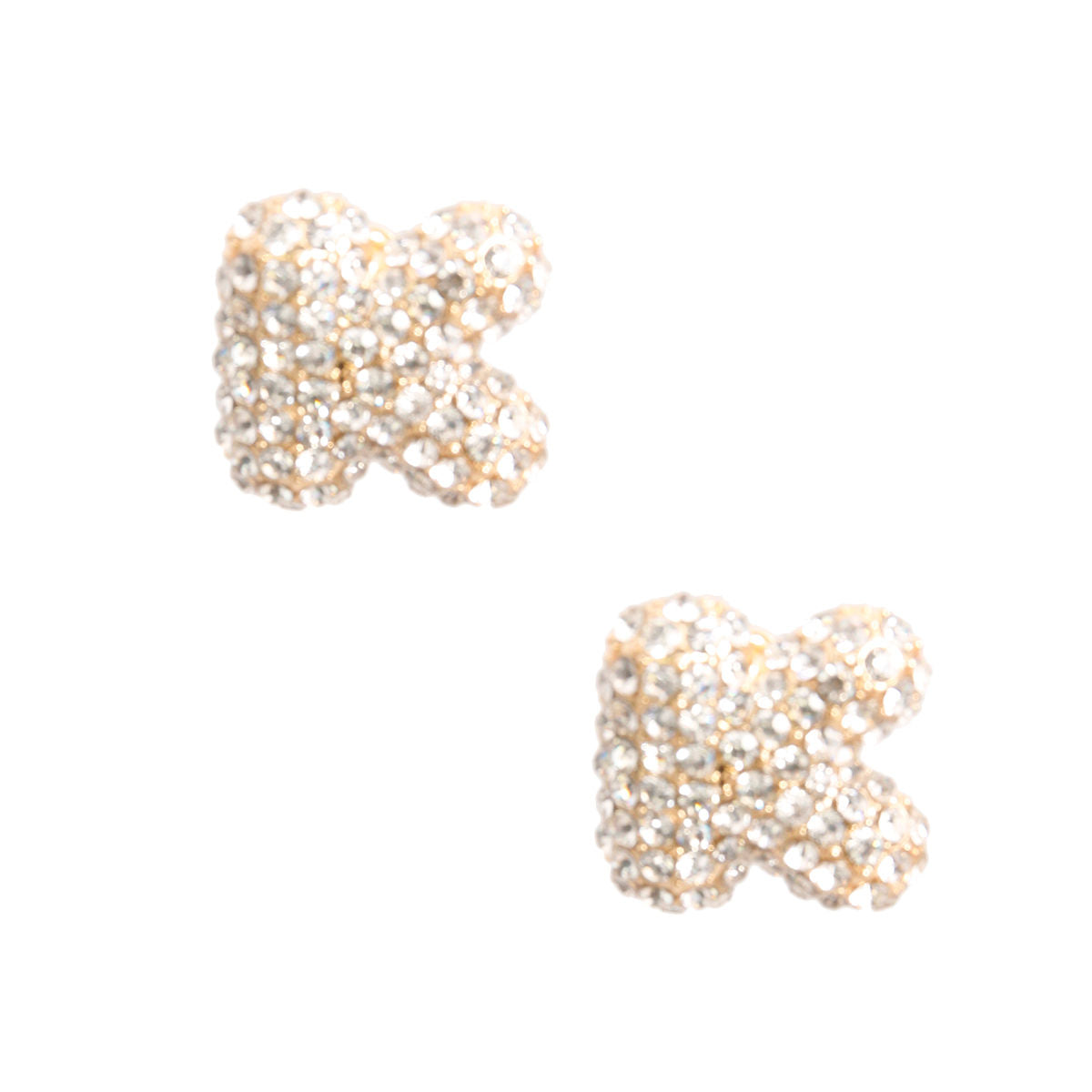 Letter K Rhinestone Studs