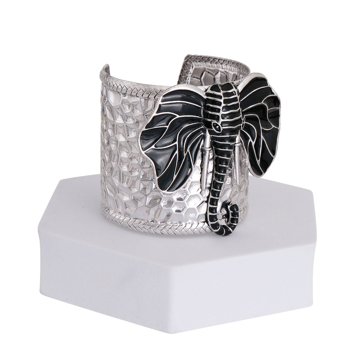 Black Elephant Head Cuff