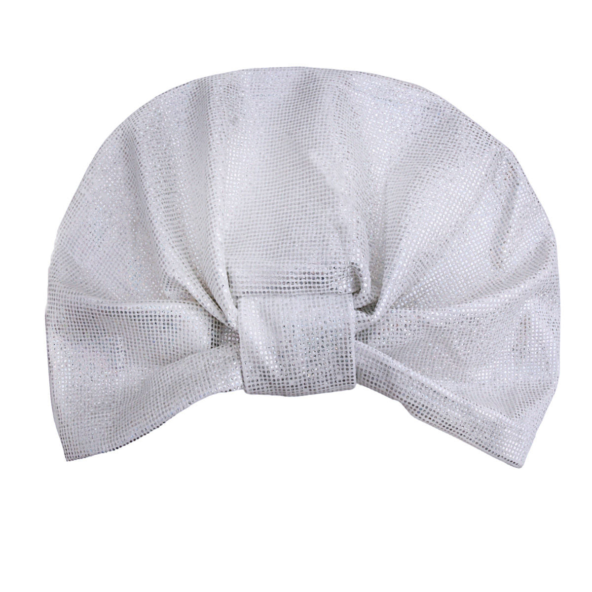 White Shimmering Metallic Turban