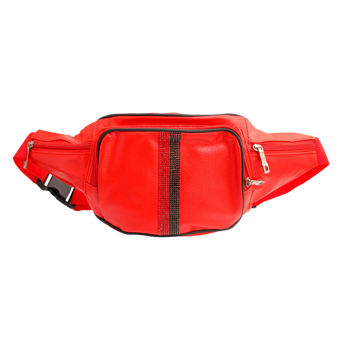 Red & Ready: Stripe Fanny Pack