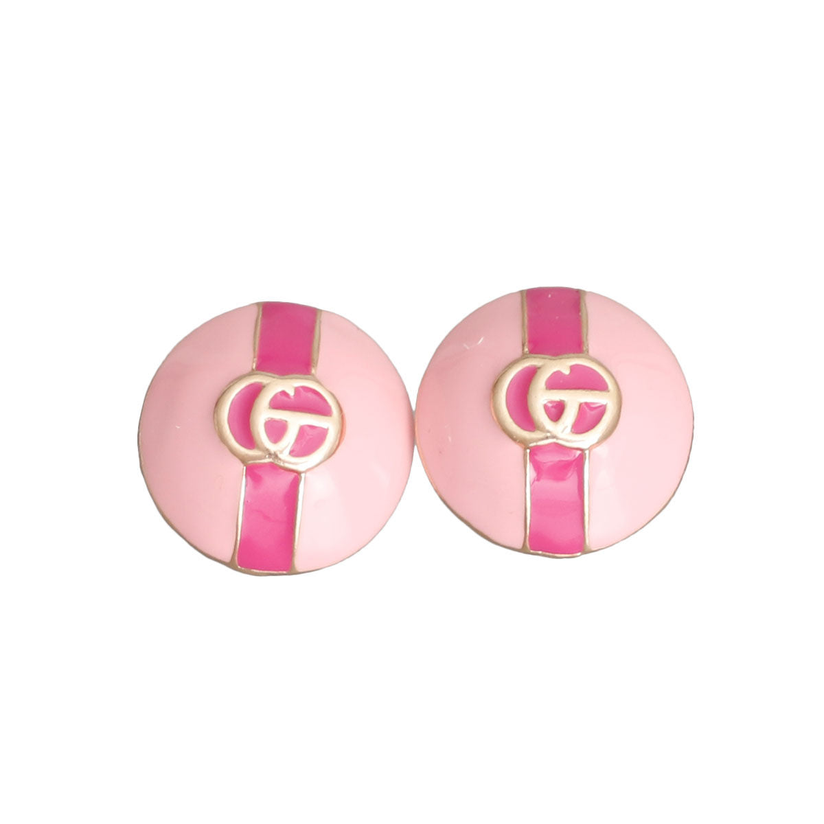 Pretty in Pink Dome Studs - Bespoke Style