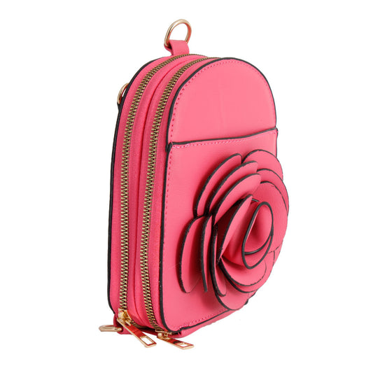 Fuchsia Flower Mini Backpack