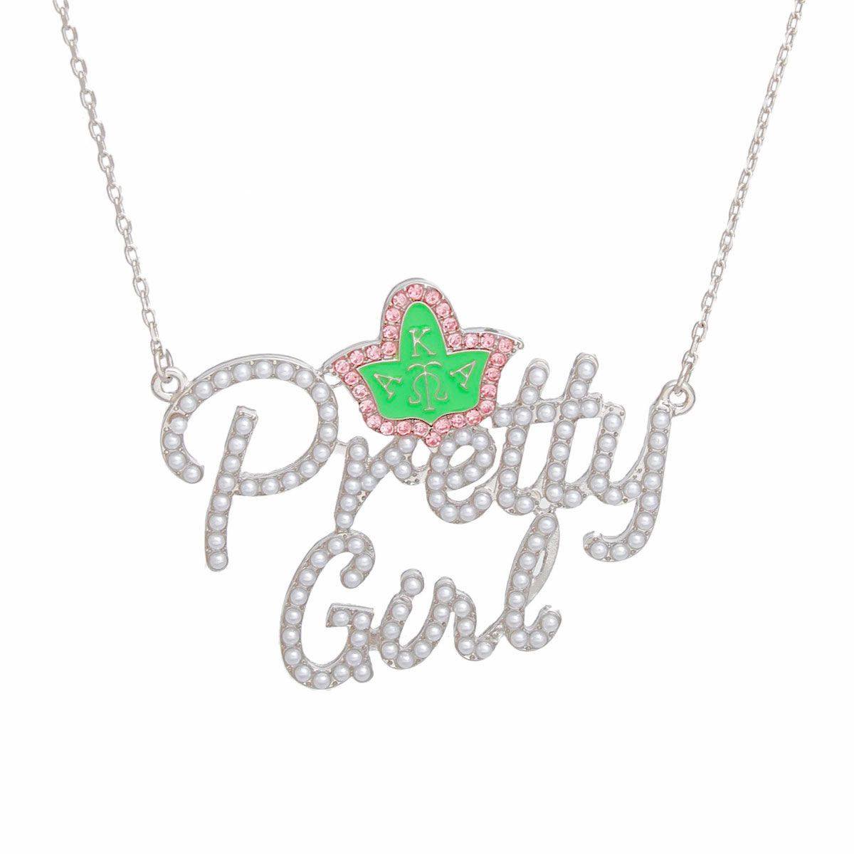 AKA Pretty Girl Pearl Pendant Necklace Women