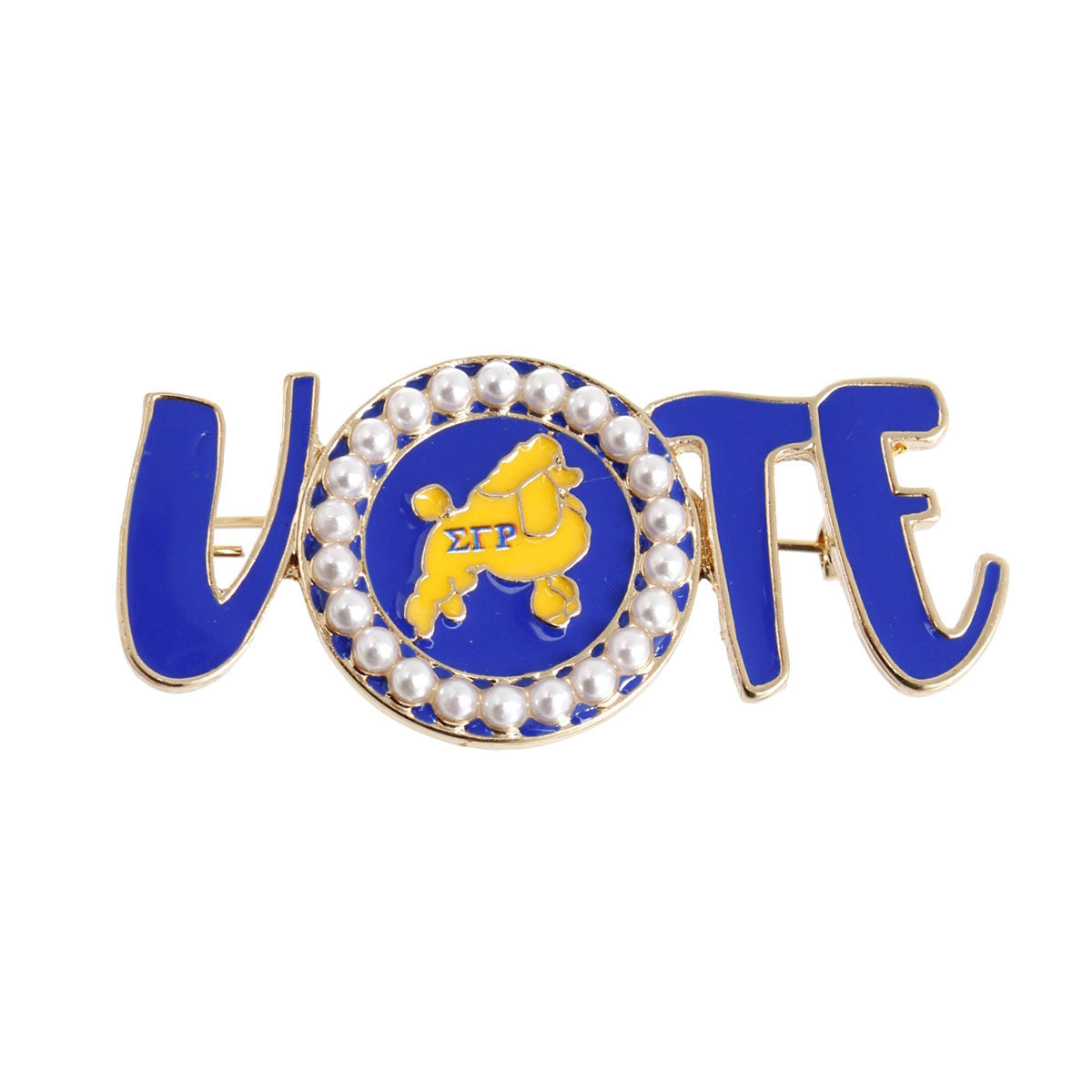 Brooch Sigma Gamma Vote Sorority Pin for Women