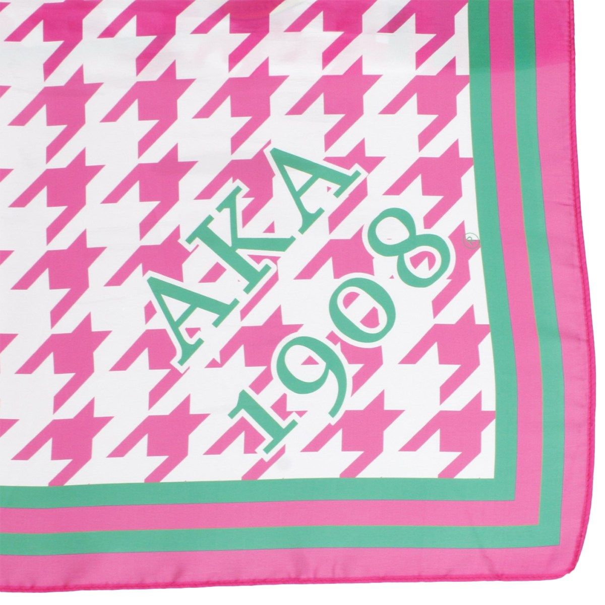 AKA Sorority Houndstooth Square Scarf for Women