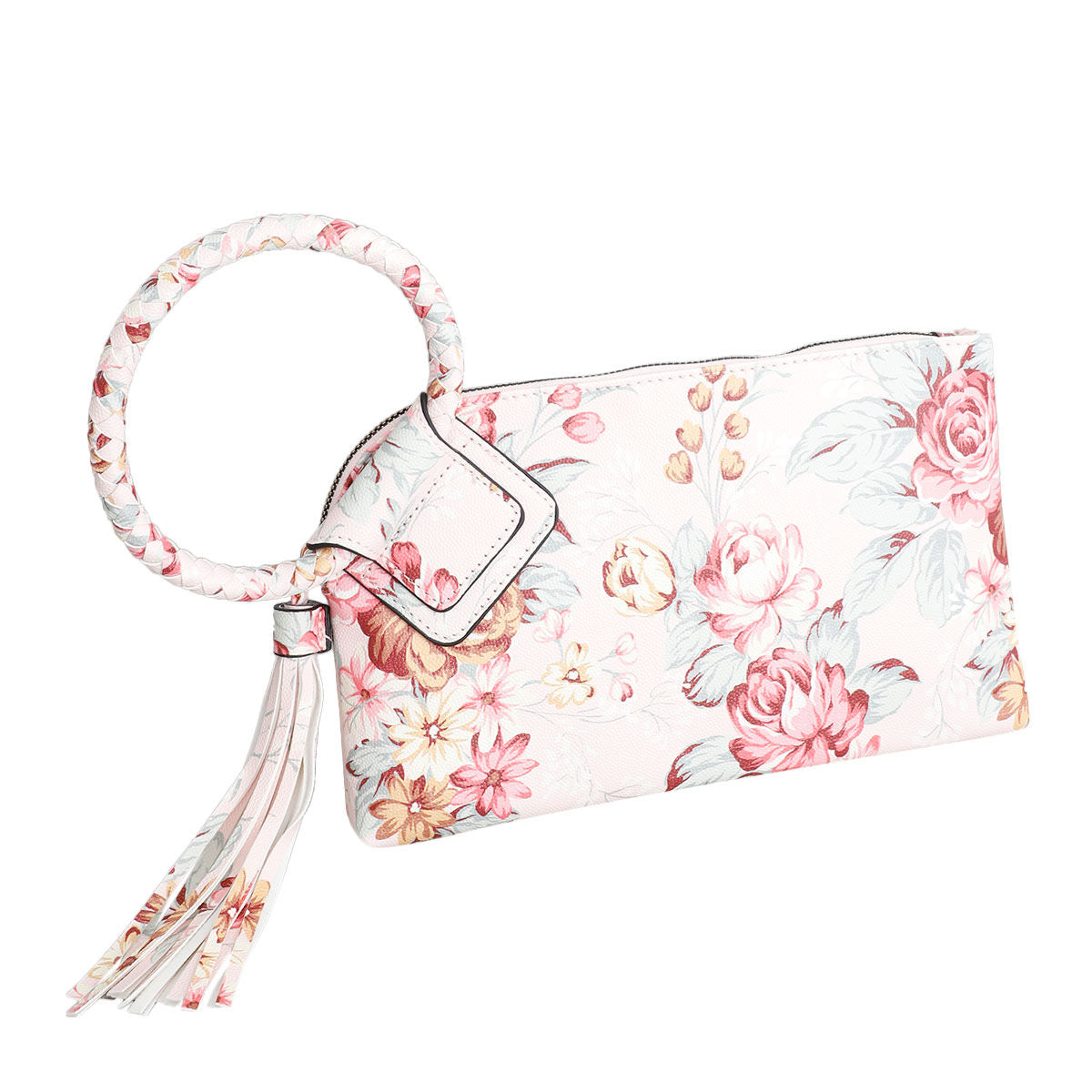 Blush FLoral Bangle Clutch