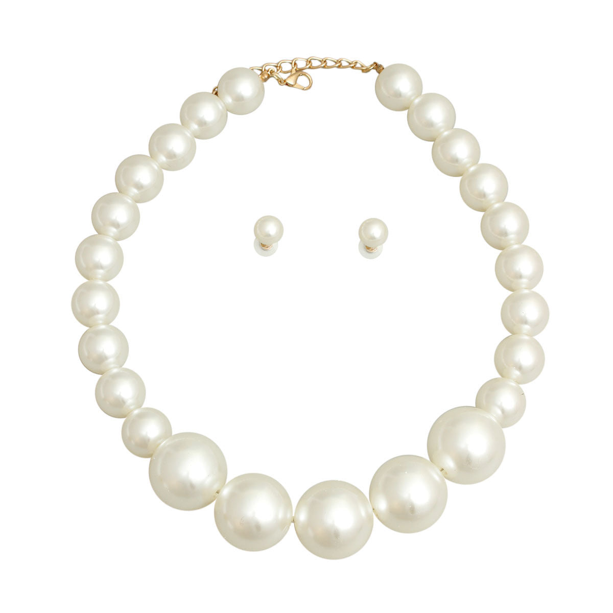 Chunky Single Strand Cream Pearls