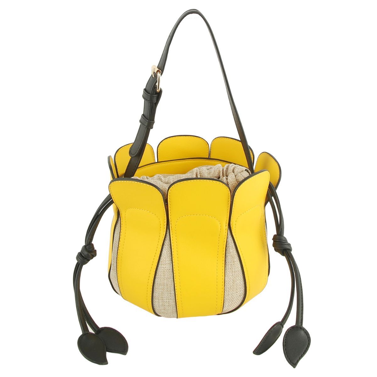 Yellow Tulip Bucket Bag