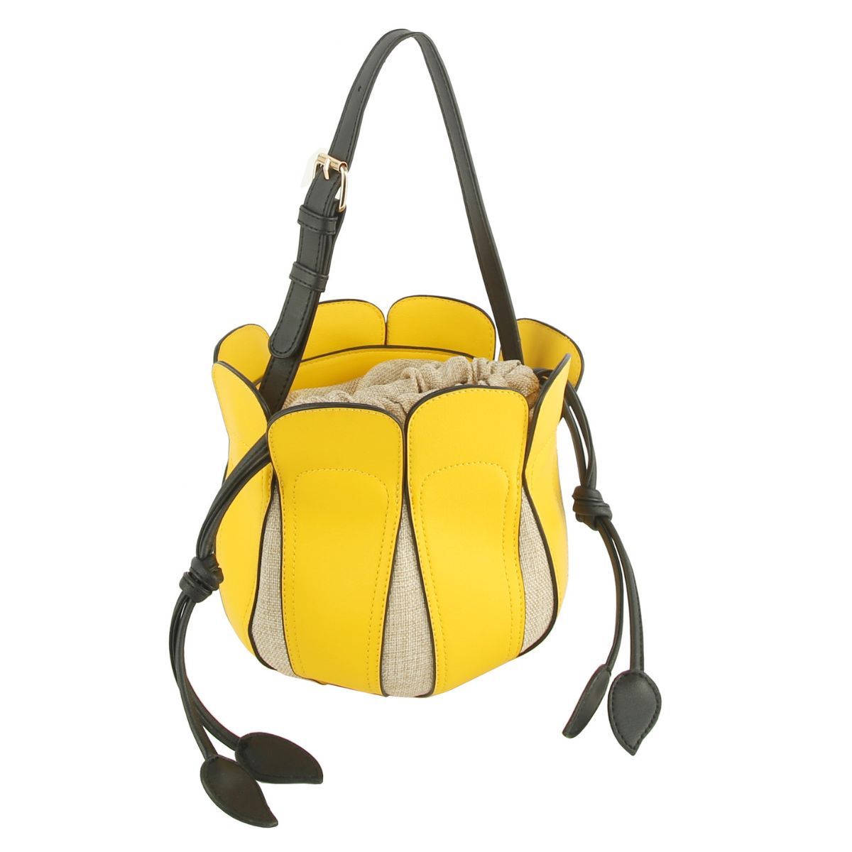 Yellow Tulip Bucket Bag