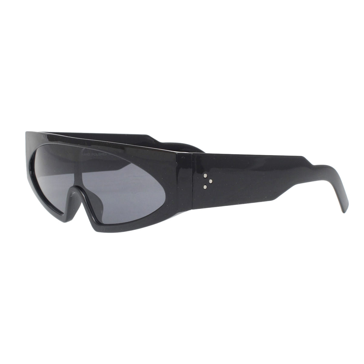 Sunglasses Black Thin Visor Modern Eyewear Women