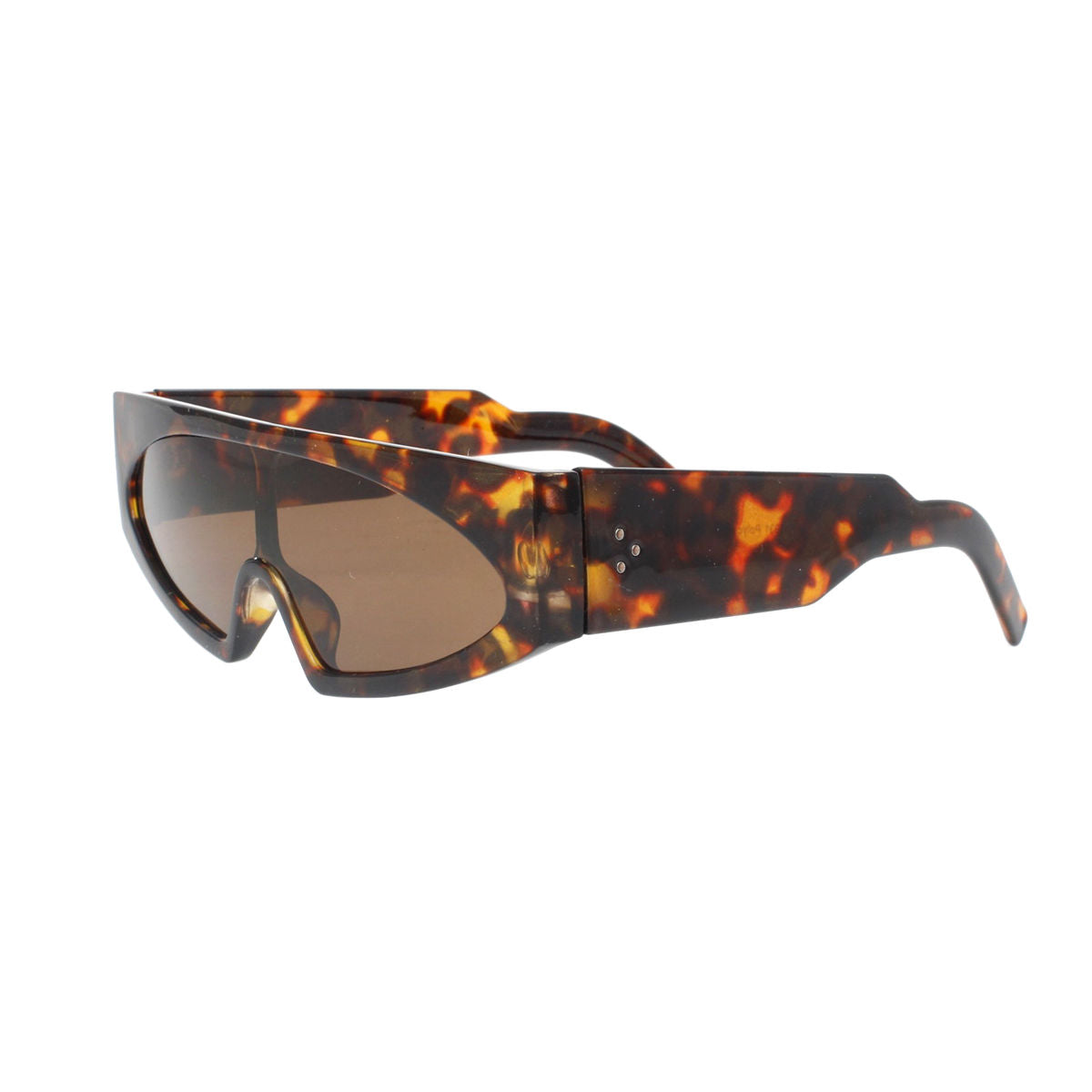 Sunglasses Tortoiseshell Thin Visor Modern Eyewear