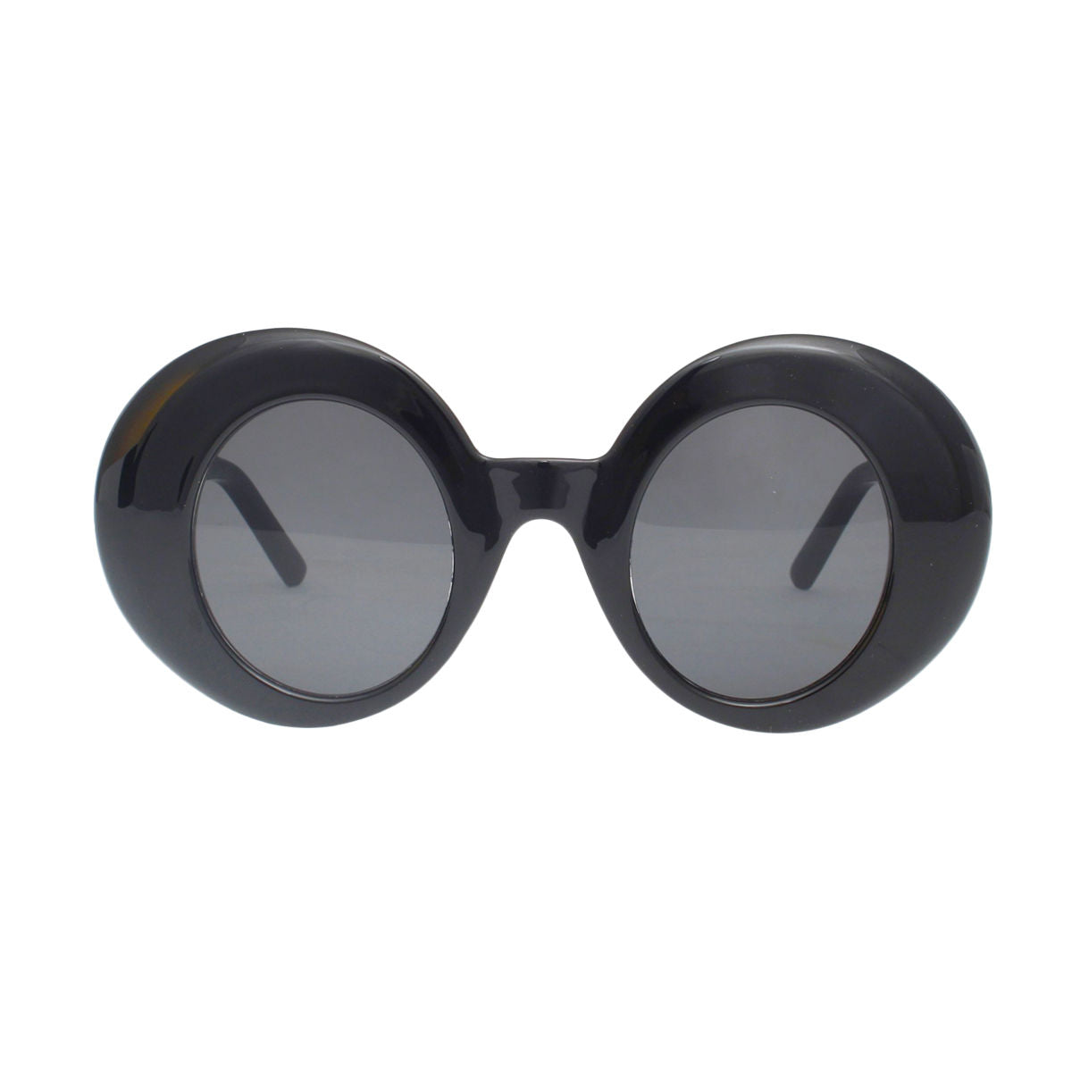 Sunglasses Black Round Retro Eyewear for Women