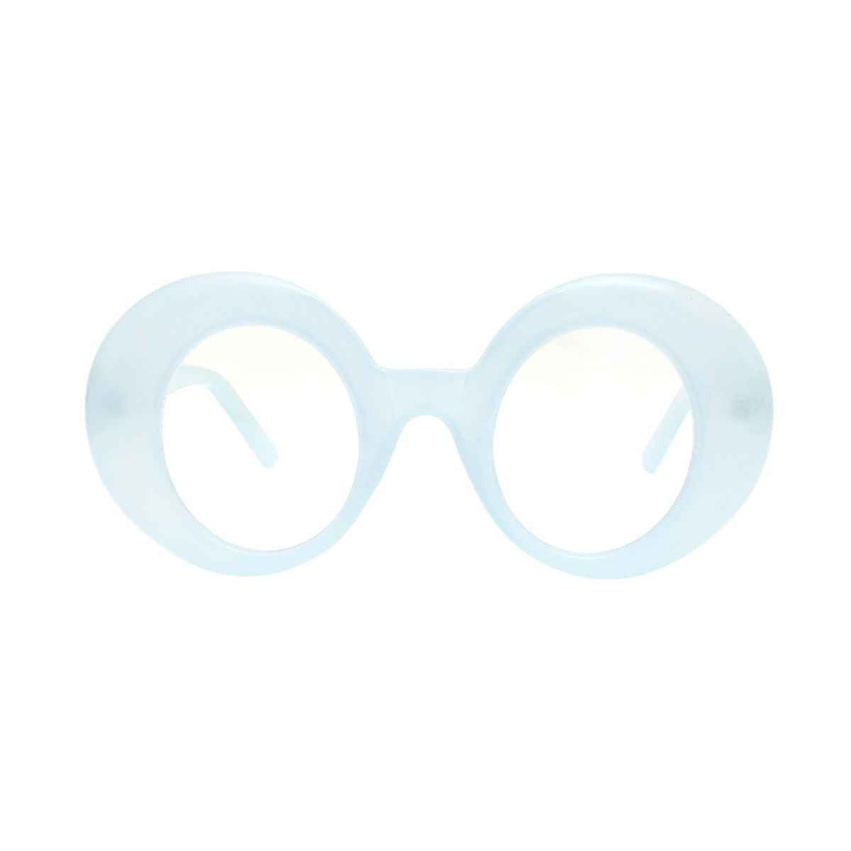 BLB Glasses Blue Round Retro Eyewear for Women