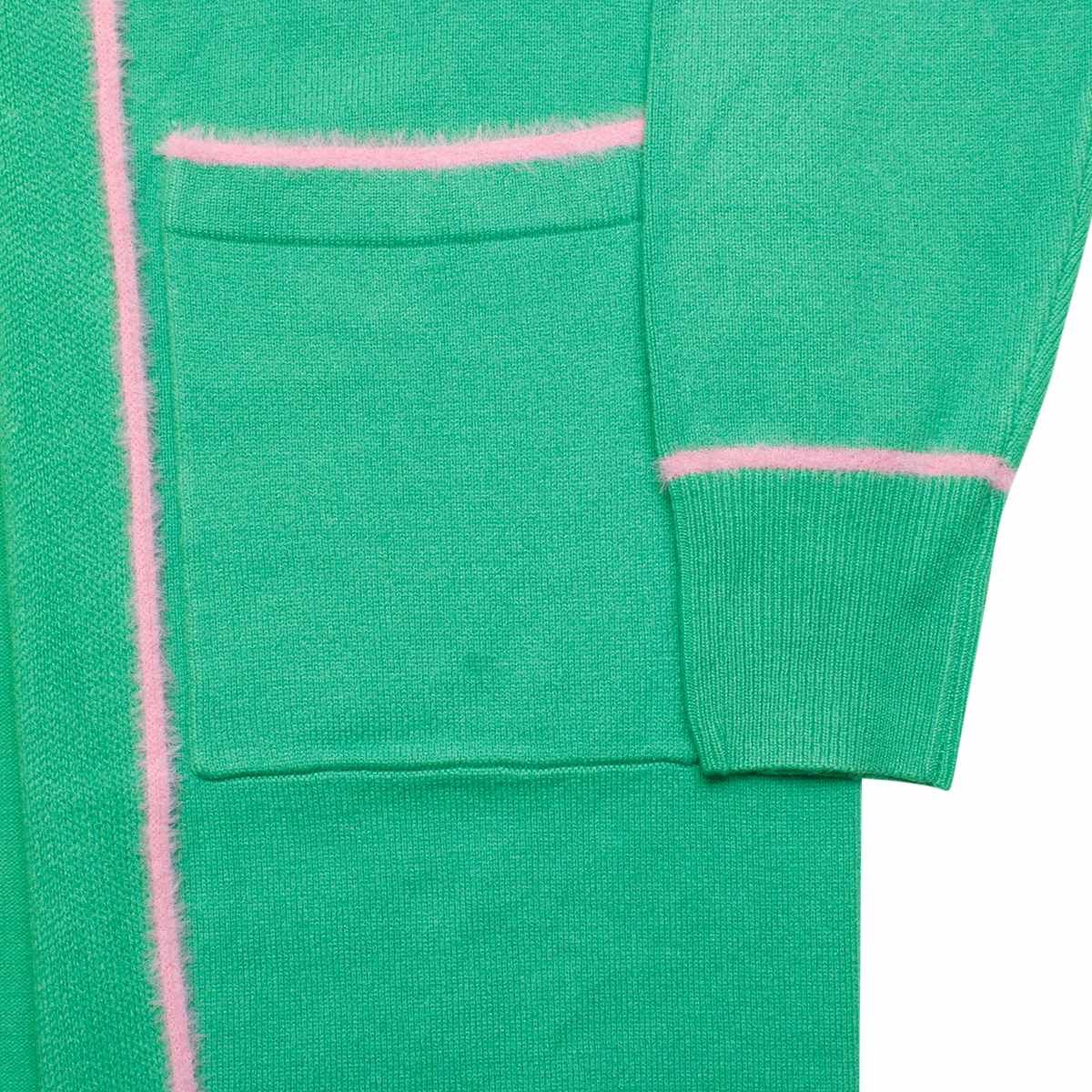 AKA Sorority X Large Green Long Duster Cardigan