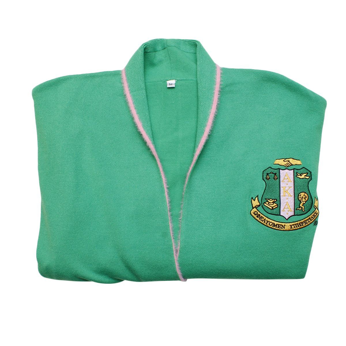 AKA Sorority X Large Green Long Duster Cardigan