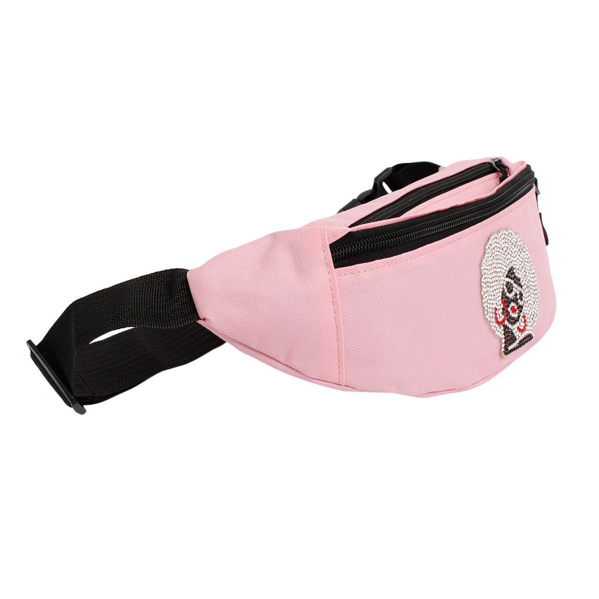 Fanny Pack Pink Afro Rhinestone Bag for Women