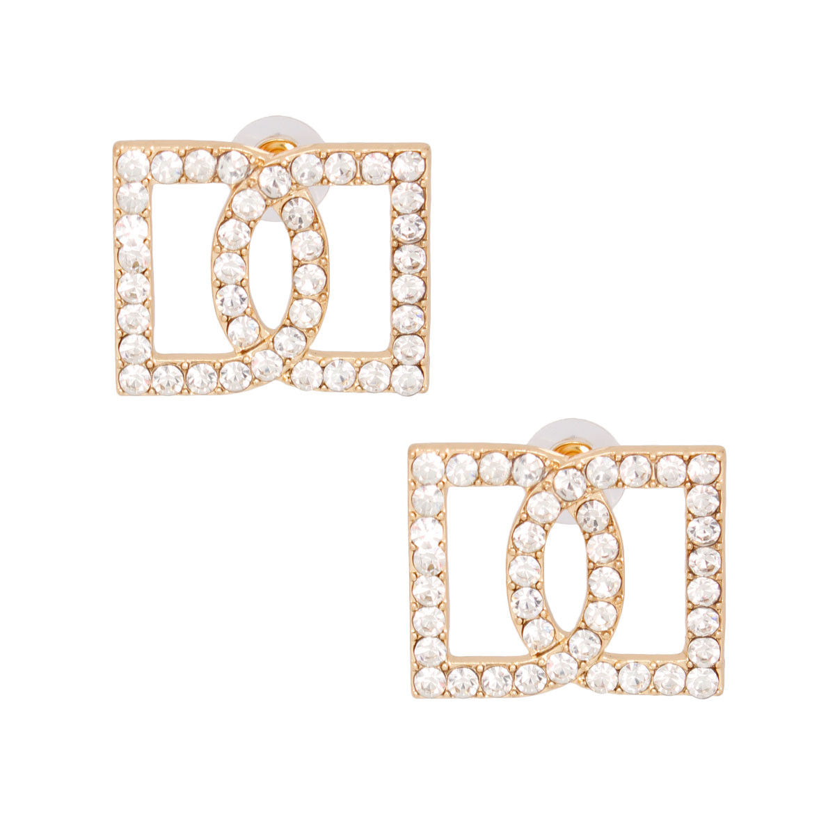 Gold Double D Studs