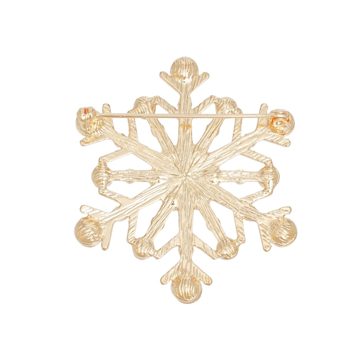 Brooch Stellar Snowflake Gold Pin for Women