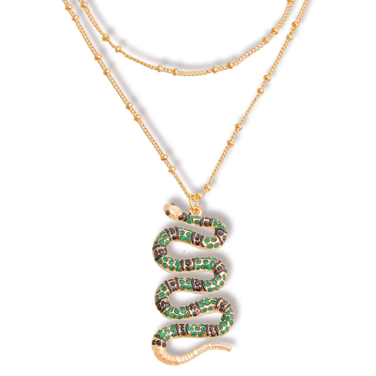 Serpentine Style: Snake Layer Necklace