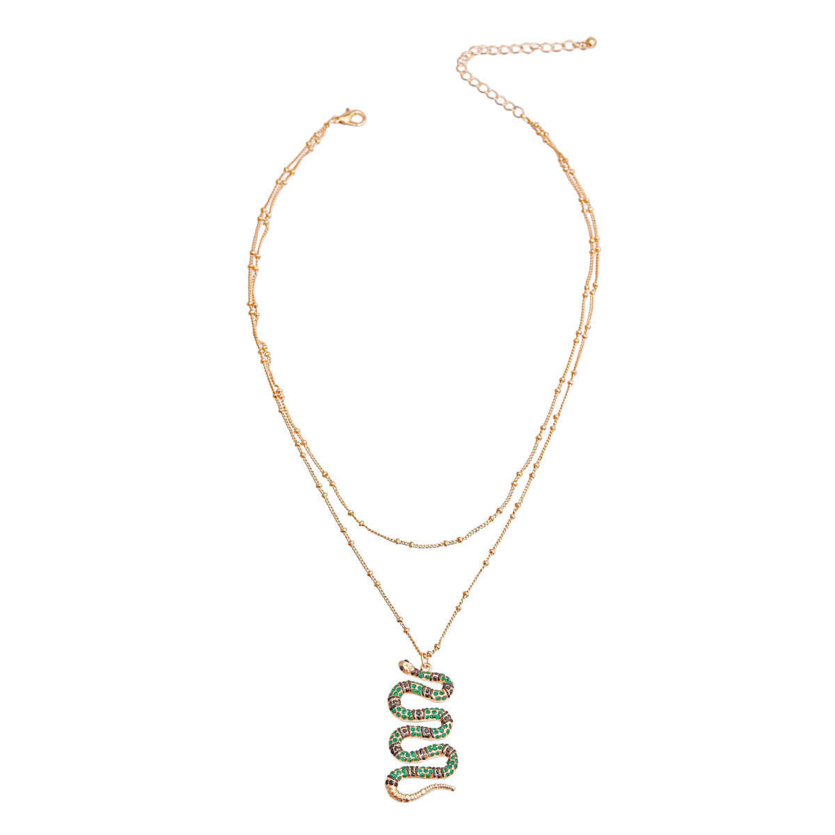 Serpentine Style: Snake Layer Necklace