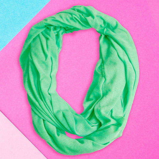 Bright Green Infinity Scarf