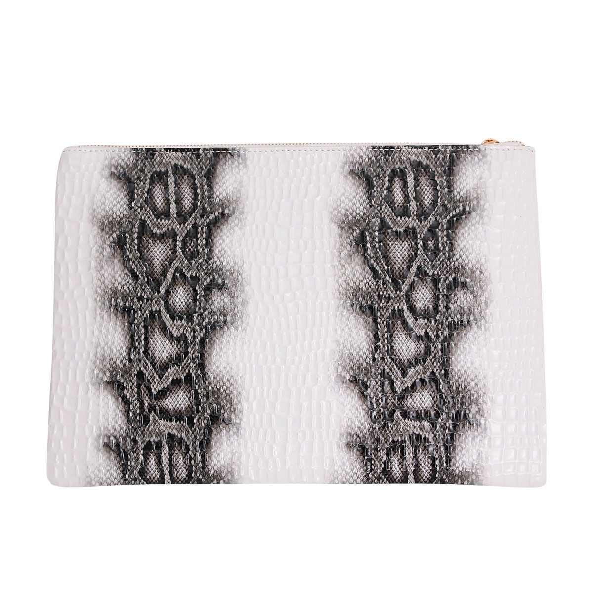 White Snake Flat Clutch